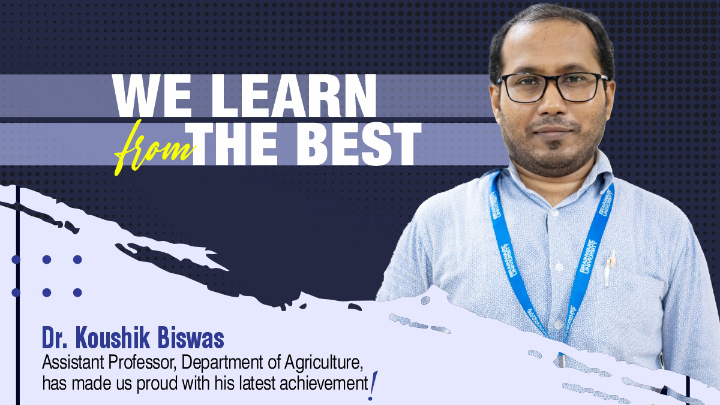 Dr. Koushik Biswas, Assistant Professor,  Department of Agriculture, contribution featured in the renowned Elsevier (SCOPUS INDEXED) book, Celebrating Excellence at Brainware University!