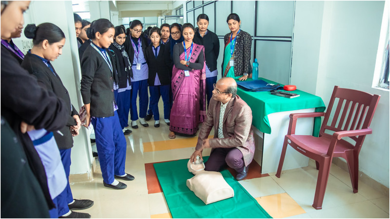 Sneak peek into the 'Basic Life Support Workshop' at Brainware University