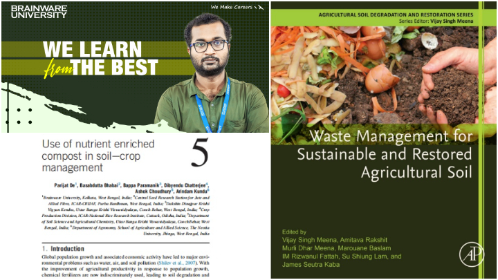 Elsevier Publication for Dr. Parijat De, Assistant Professor, Department of Agriculture