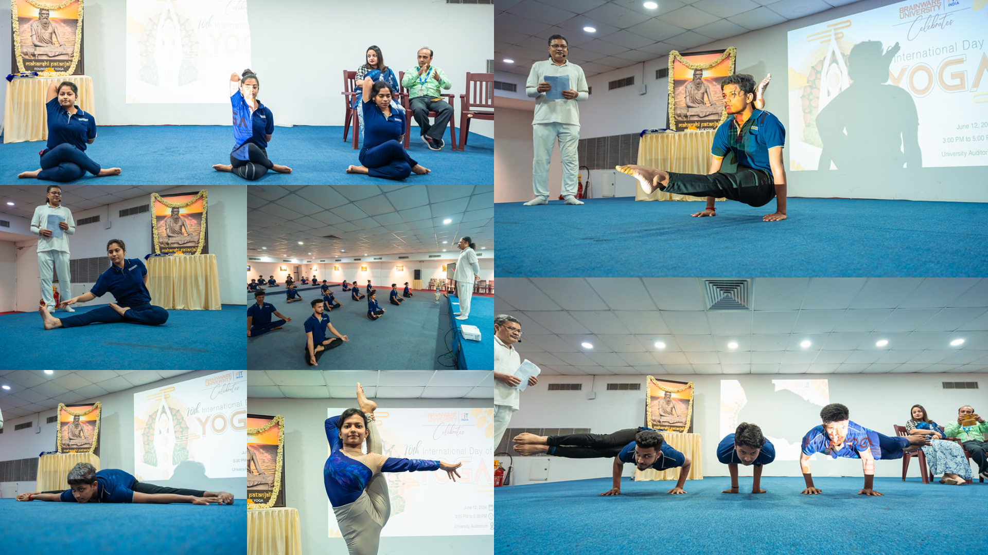 10th International Day of Yoga Celebrated at Brainware University