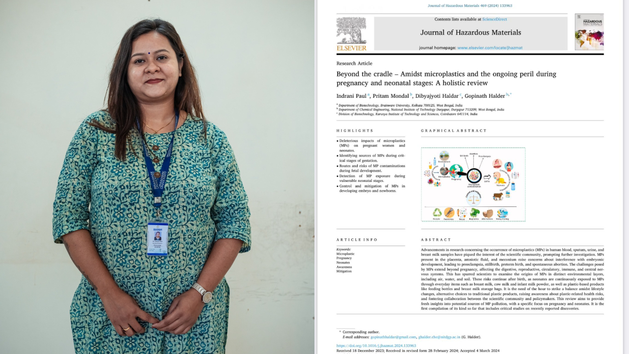 13.6 Impact Factor in the prestigious SCI-indexed ELSEVIER Journal-Dr. Indrani Paul from the Department of Biotechnology